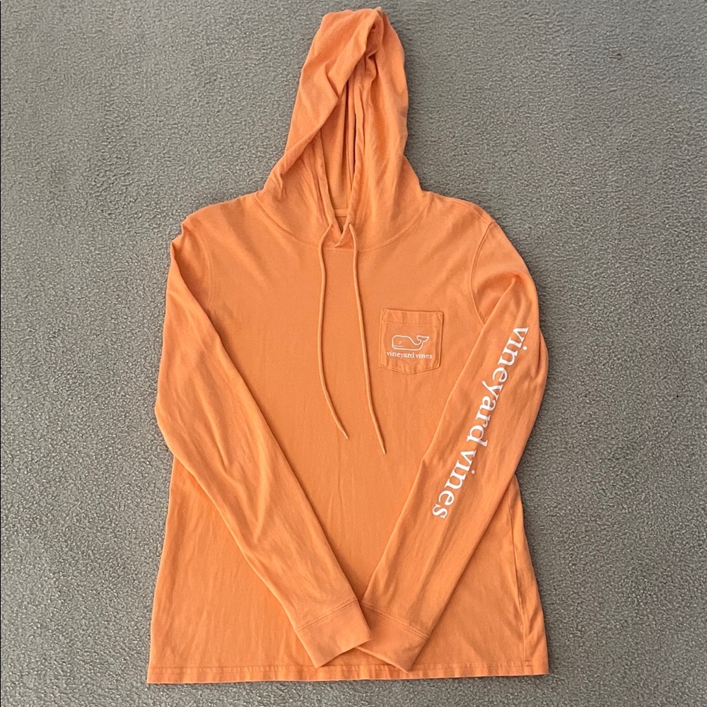Vineyard Vines Tangerine Hoodie with Logo